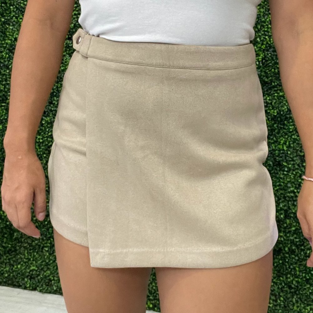 IRIS Suede Tan Shorts